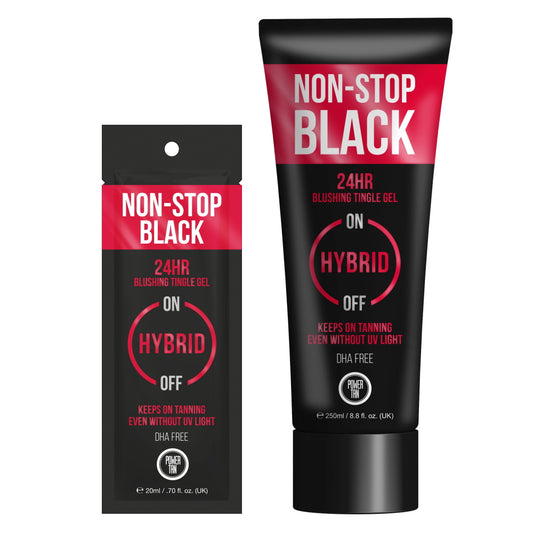 Power Tan Non-Stop Black Hybrid Tingle Gelee